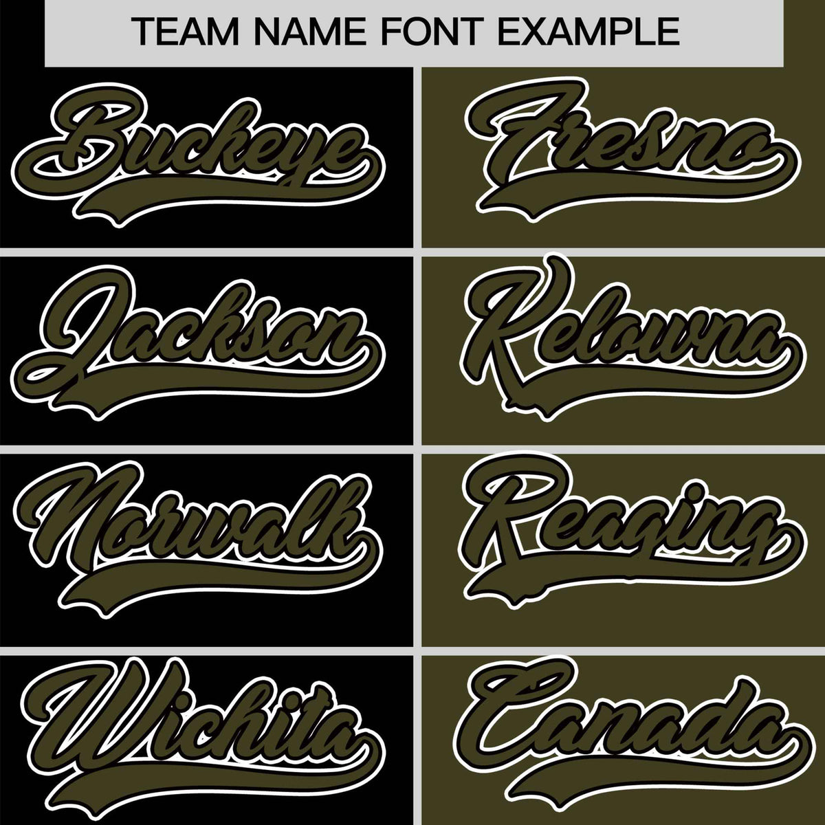 Custom Black Olive Authentic Split Fashion Baseball Jersey