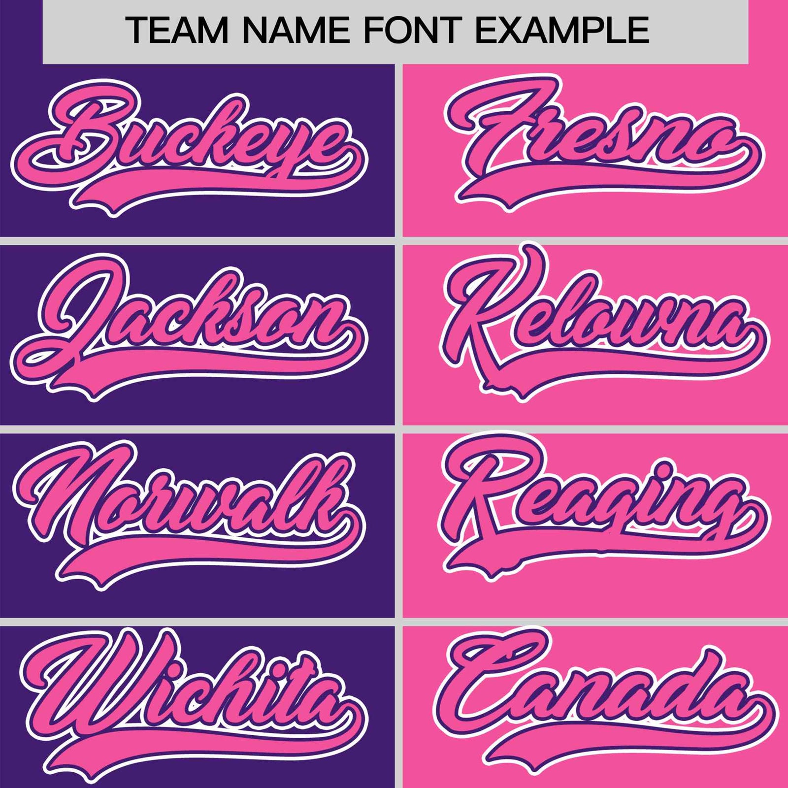 Custom Purple Pink Authentic Split Fashion Baseball Jersey