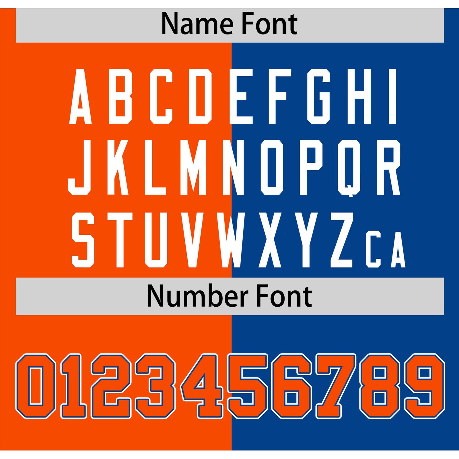 Custom Orange Royal Blue Authentic Split Fashion Baseball Jersey