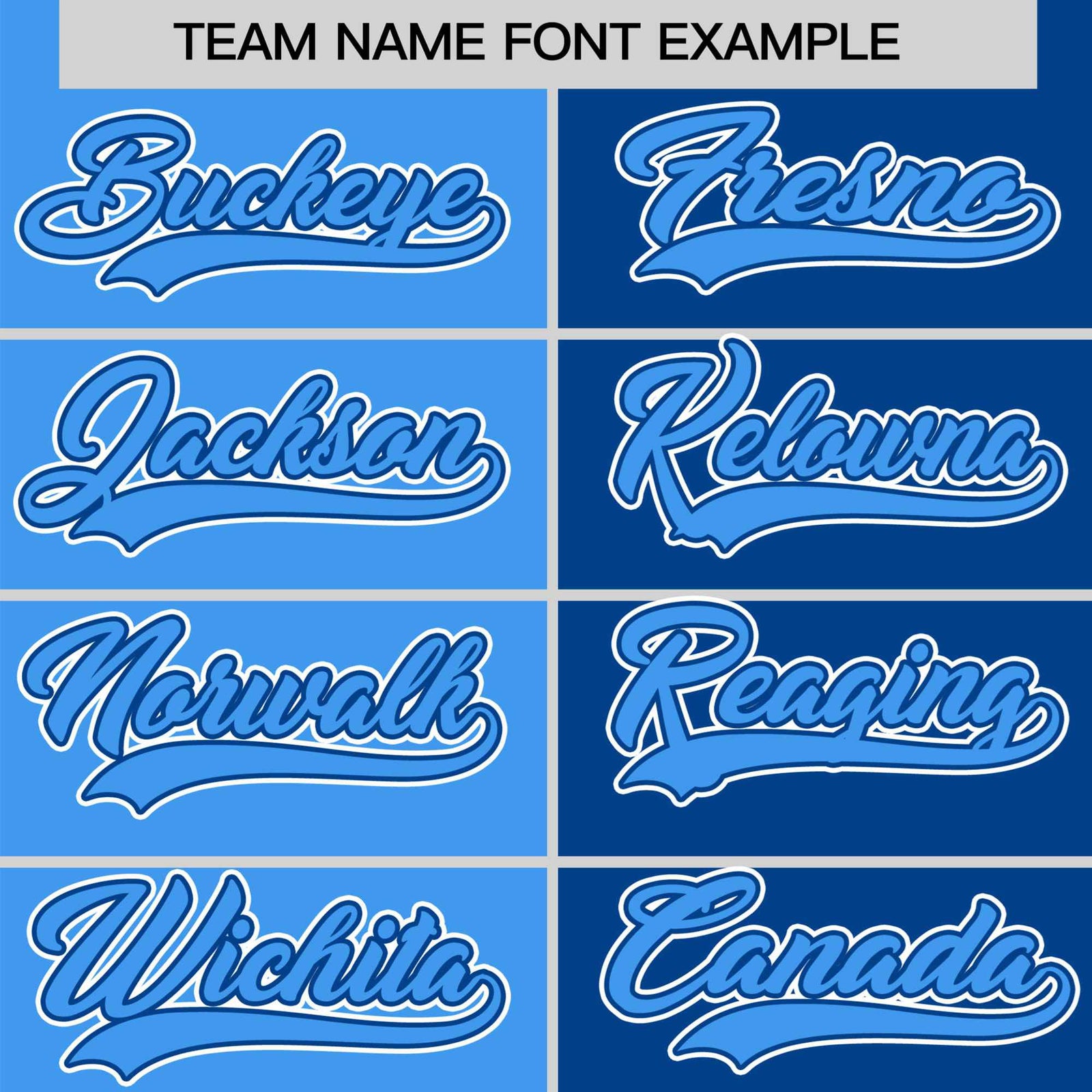 Custom Powder Blue-Royal Blue Authentic Split Fashion Baseball Jersey