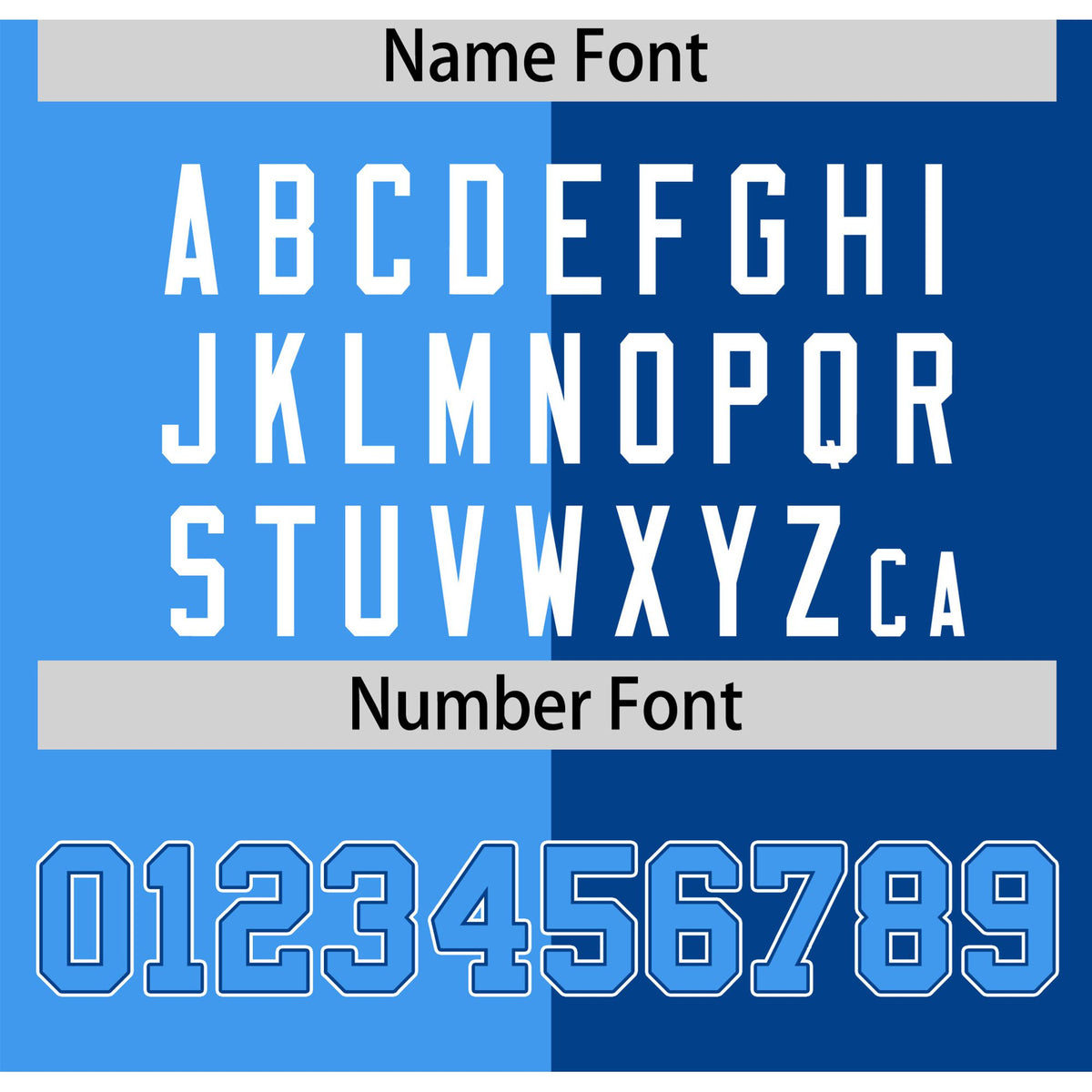 Custom Powder Blue-Royal Blue Authentic Split Fashion Baseball Jersey