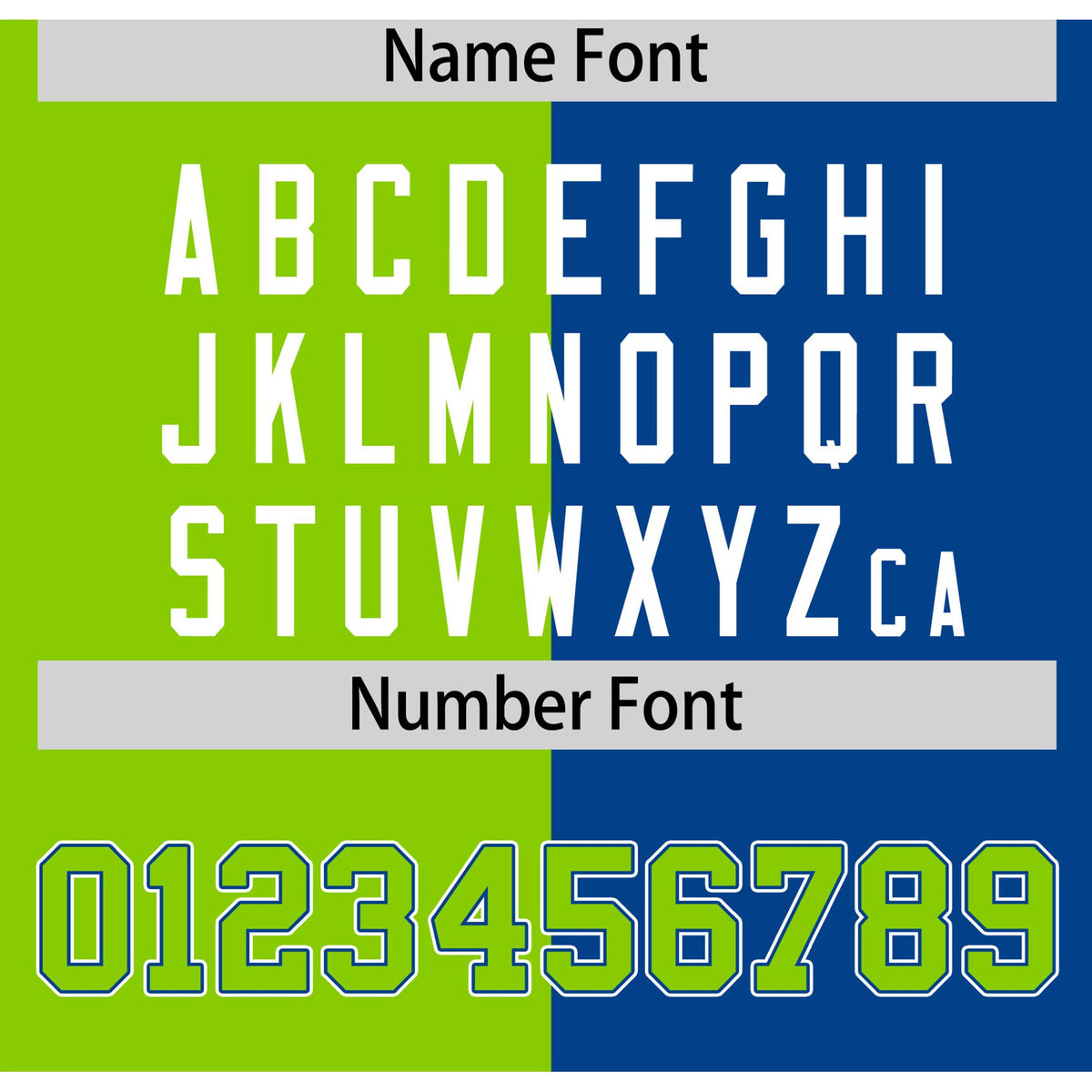 Custom Neon Green-Royal Blue Authentic Split Fashion Baseball Jersey