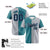 Custom Aqua Gray Authentic Split Fashion Baseball Jersey