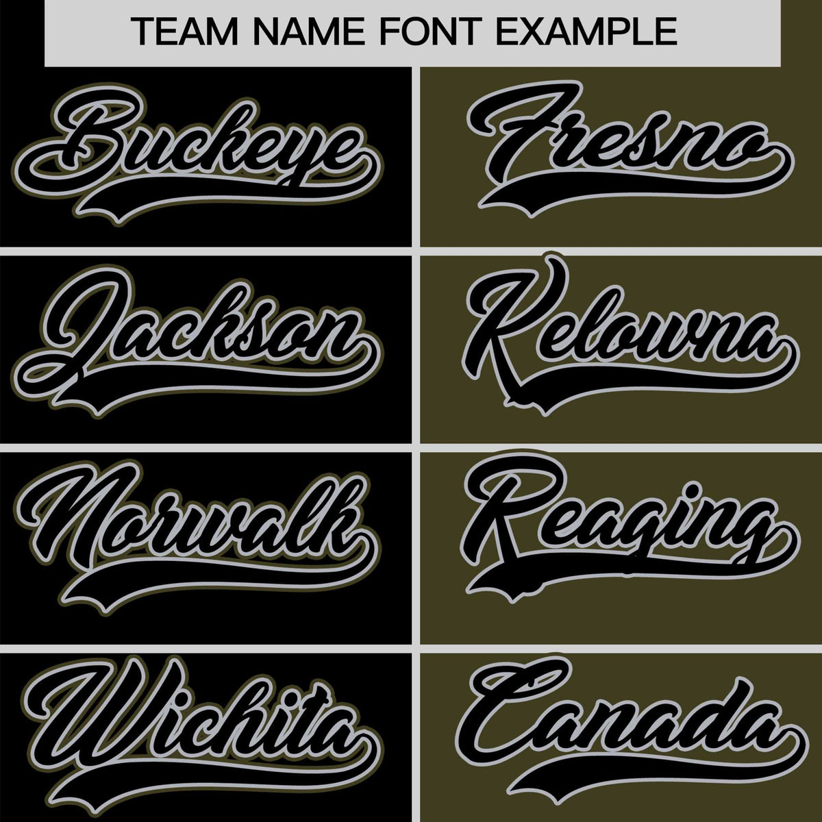 Custom Black Olive Authentic Split Fashion Baseball Jersey