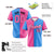 Custom Pink Powder Blue Authentic Split Fashion Baseball Jersey