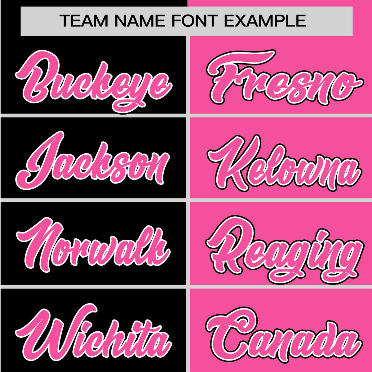 Custom Black Pink Authentic Split Fashion Baseball Jersey