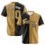 Custom Black Old Gold Authentic Split Fashion Baseball Jersey