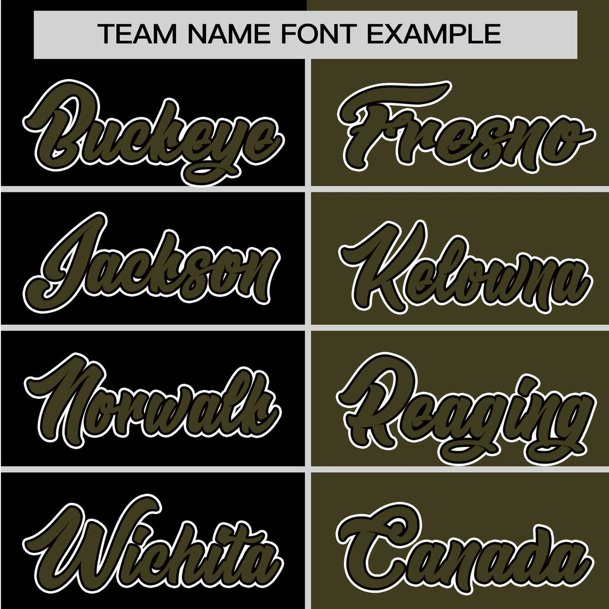 Custom Black Olive Authentic Split Fashion Baseball Jersey