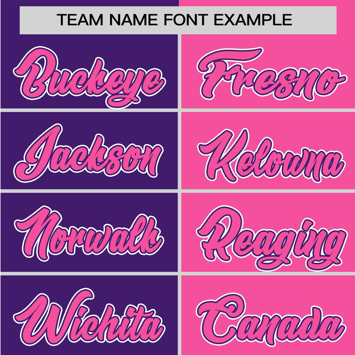 Custom Purple Pink Authentic Split Fashion Baseball Jersey