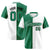 Custom Kelly Green White Authentic Split Fashion Baseball Jersey