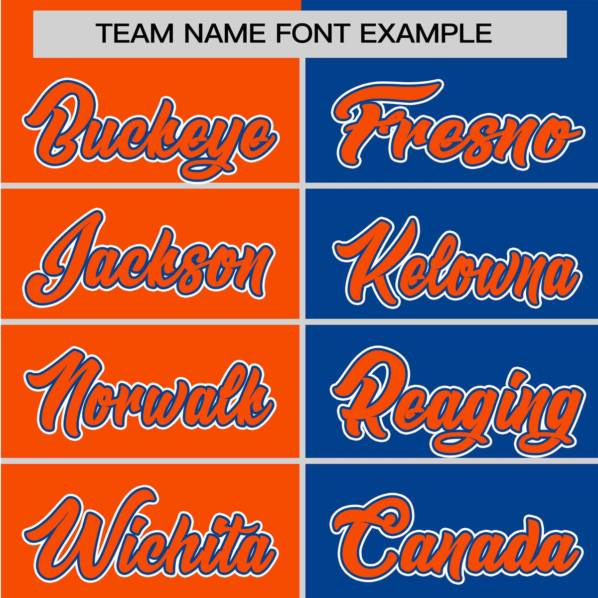 Custom Orange Royal Blue Authentic Split Fashion Baseball Jersey