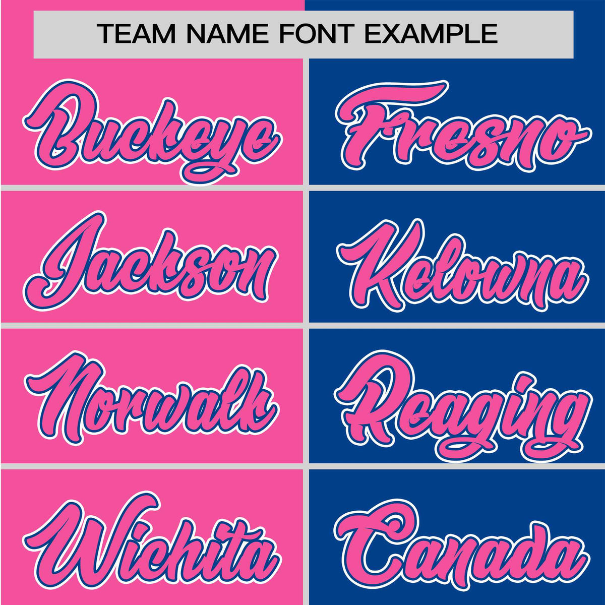 Custom Pink Royal Blue Authentic Split Fashion Baseball Jersey