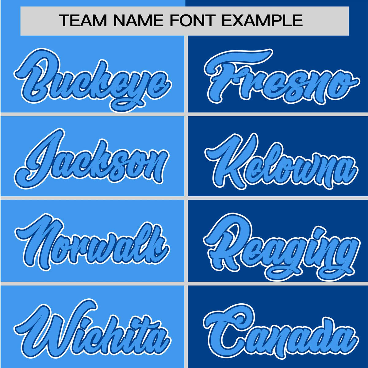 Custom Powder Blue-Royal Blue Authentic Split Fashion Baseball Jersey