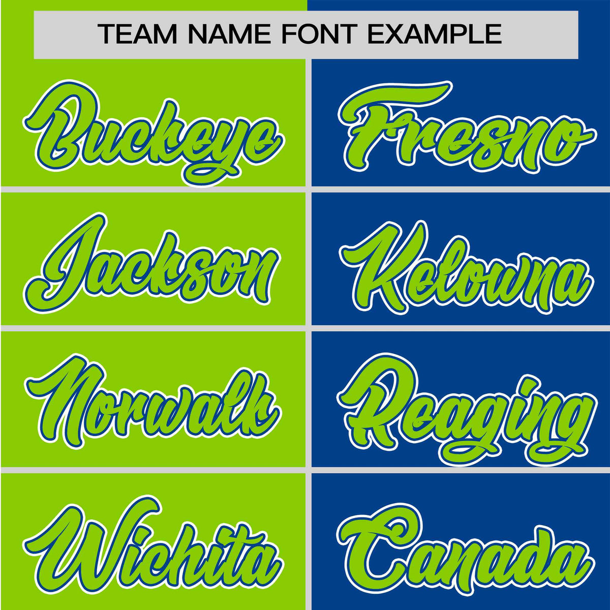 Custom Neon Green-Royal Blue Authentic Split Fashion Baseball Jersey