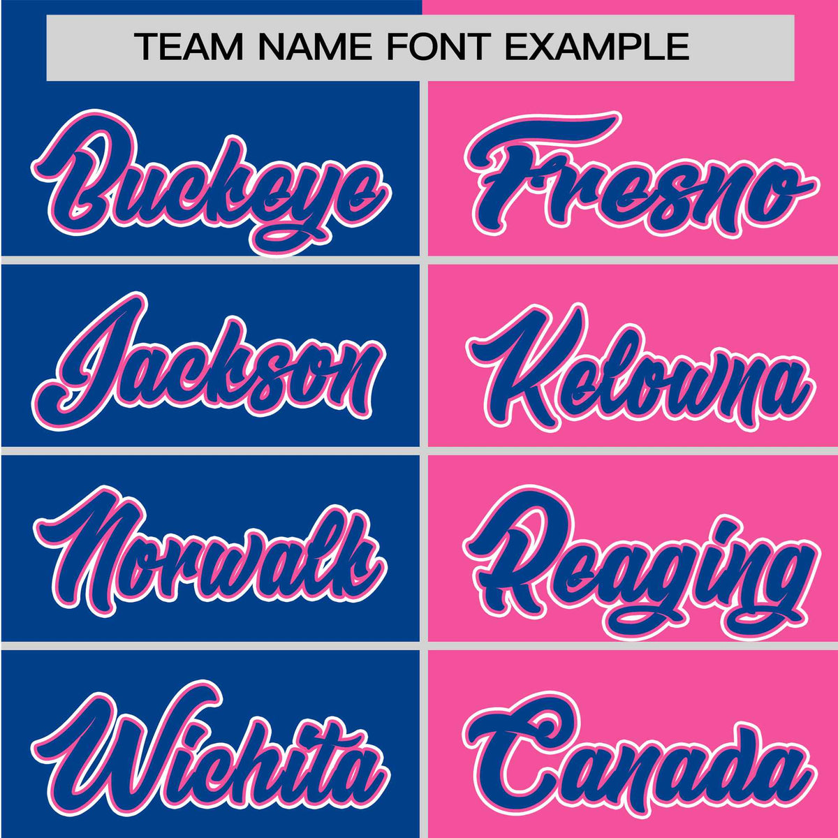 Custom Royal Blue Pink Authentic Split Fashion Baseball Jersey