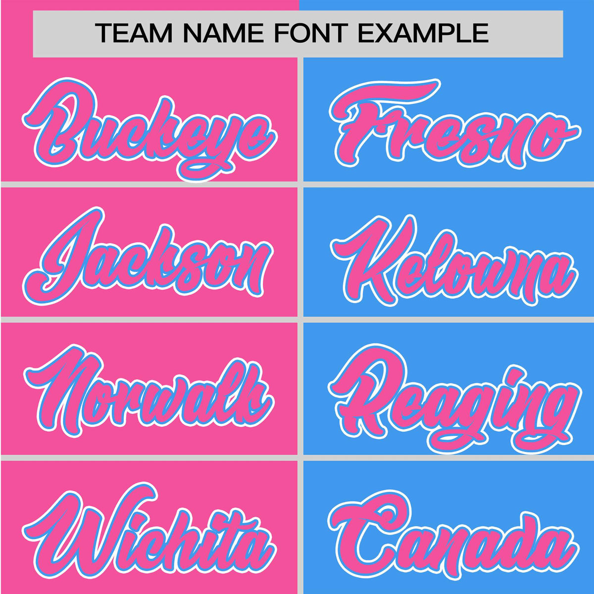 Custom Pink Powder Blue Authentic Split Fashion Baseball Jersey