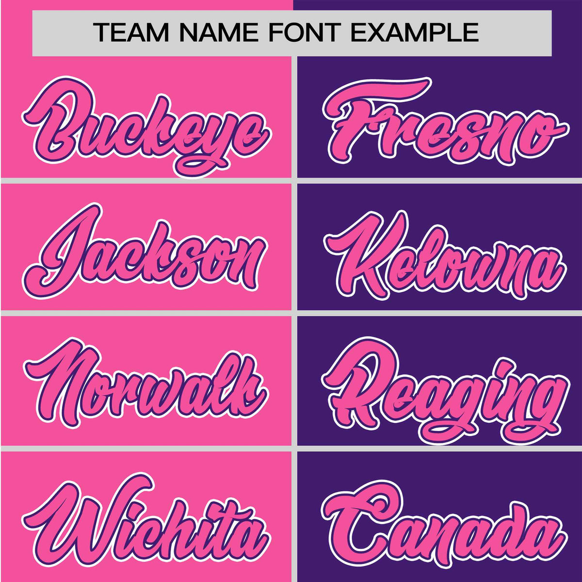 Custom Pink Purple Authentic Split Fashion Baseball Jersey