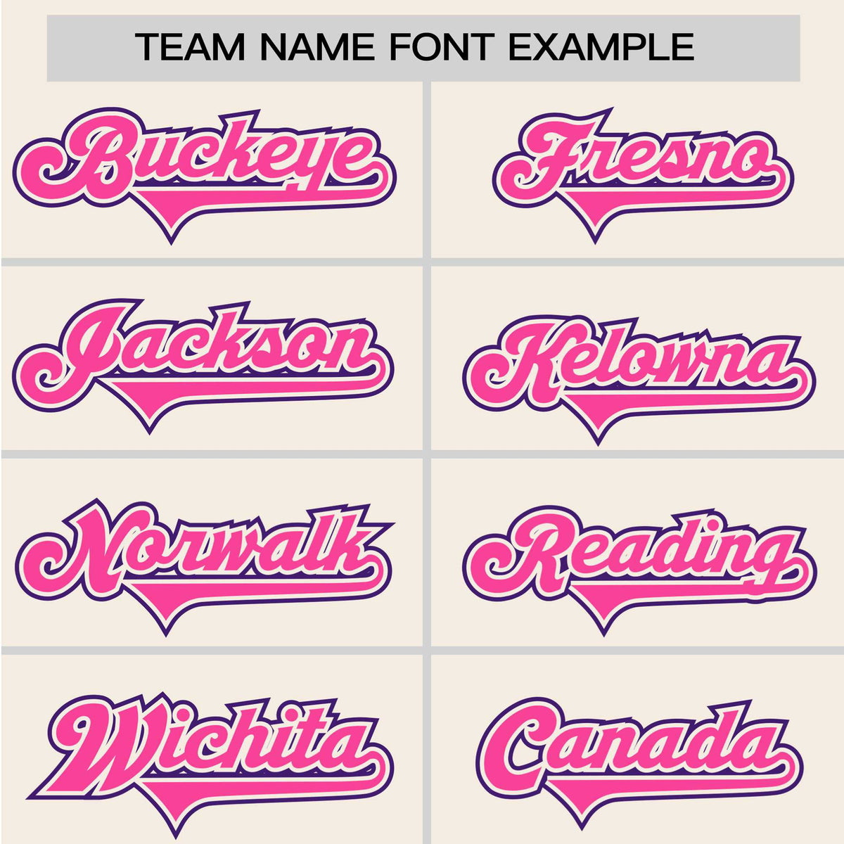 Custom Cream Purple Pink Authentic Colored Buttons Baseball Jersey