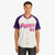 Custom Cream Purple Pink Authentic Colored Buttons Baseball Jersey