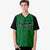 Custom Kelly Green Black White Authentic Colored Buttons Baseball Jersey