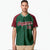 Custom Kelly Green Crimson White Authentic Colored Buttons Baseball Jersey