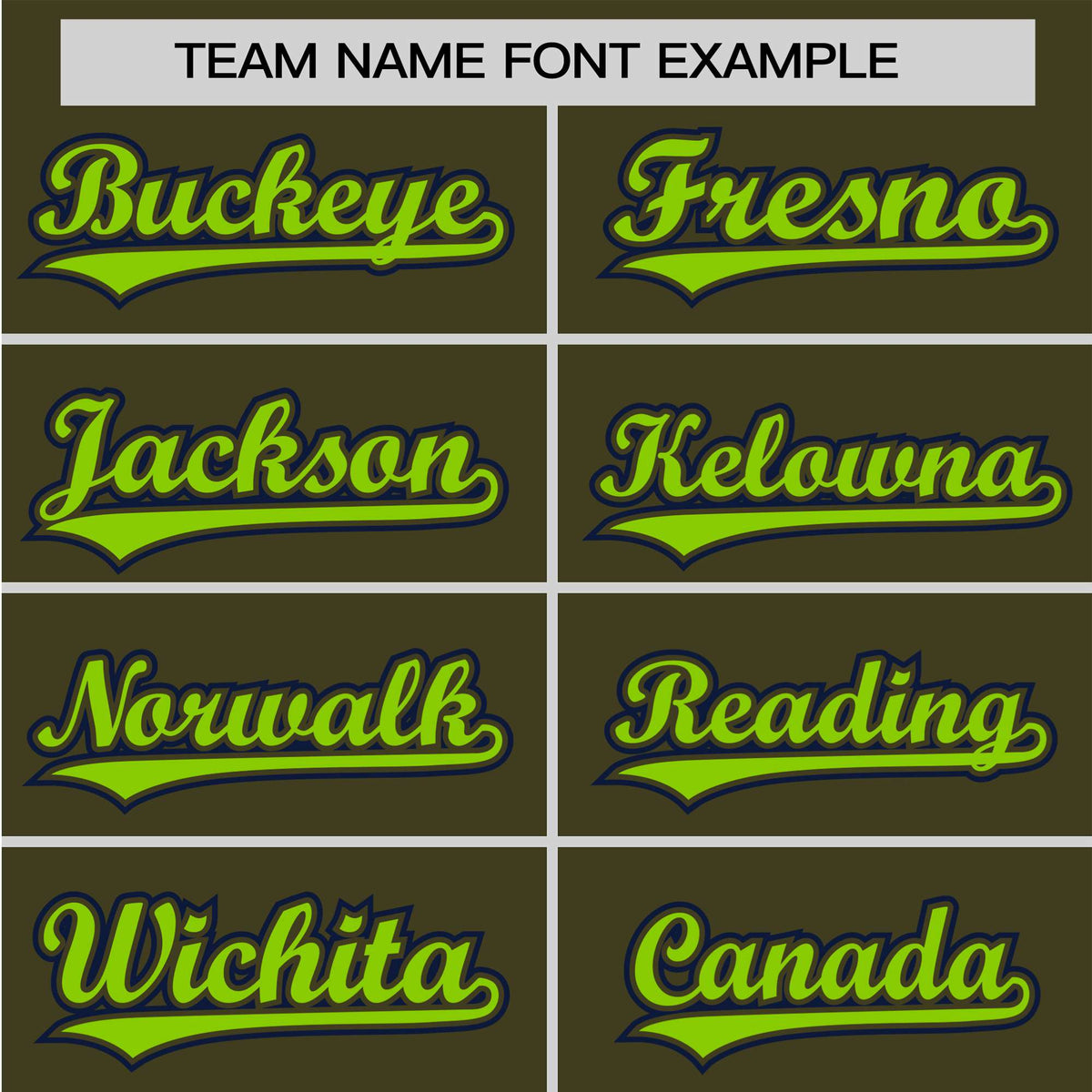 Custom Olive Neon Green Black Authentic Colored Buttons Baseball Jersey