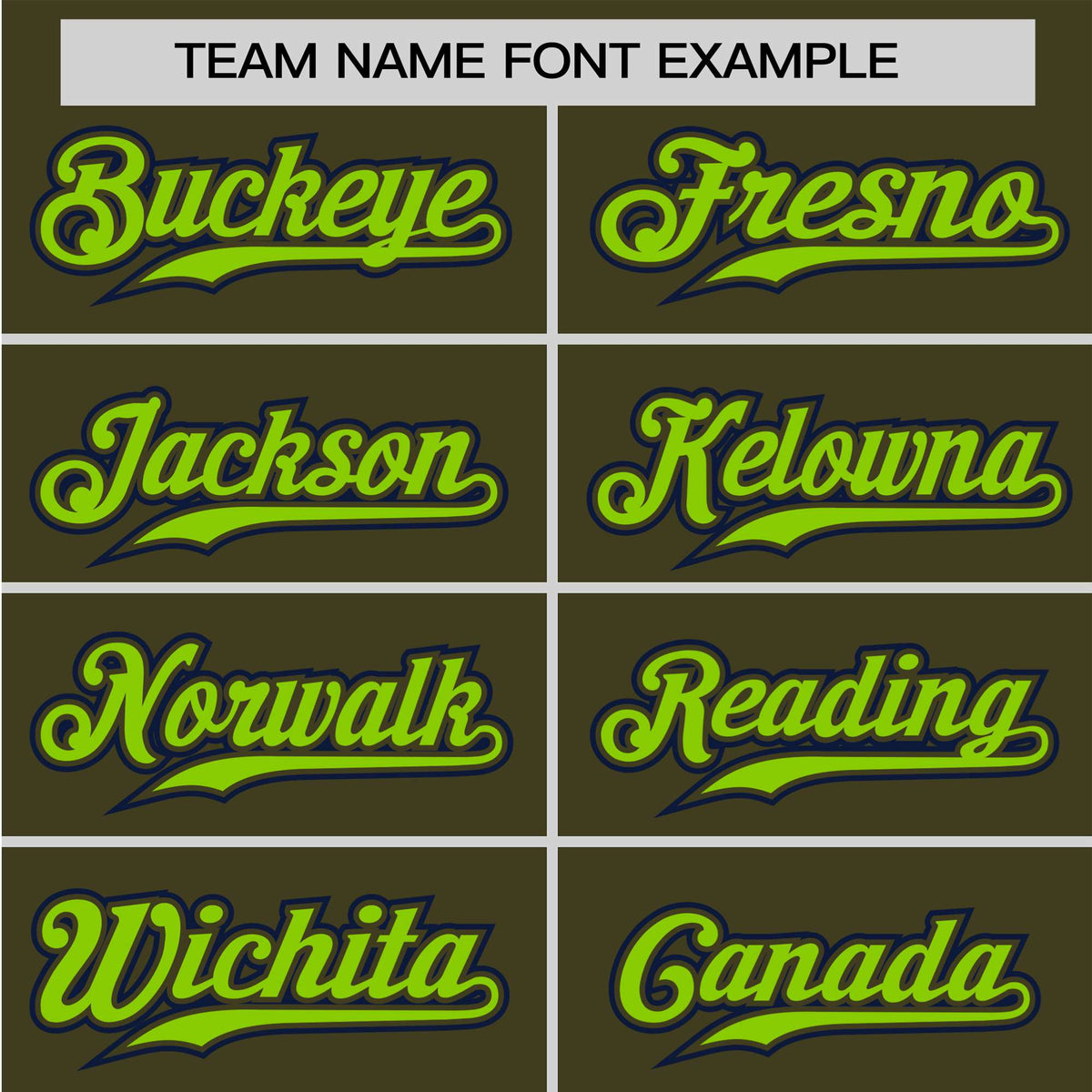 Custom Olive Neon Green Black Authentic Colored Buttons Baseball Jersey