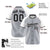 Custom Gray White Black Authentic Colored Buttons Baseball Jersey