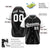 Custom Black White Authentic Colored Buttons Baseball Jersey