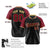 Custom Black Crimson Old Gold Authentic Colored Buttons Baseball Jersey