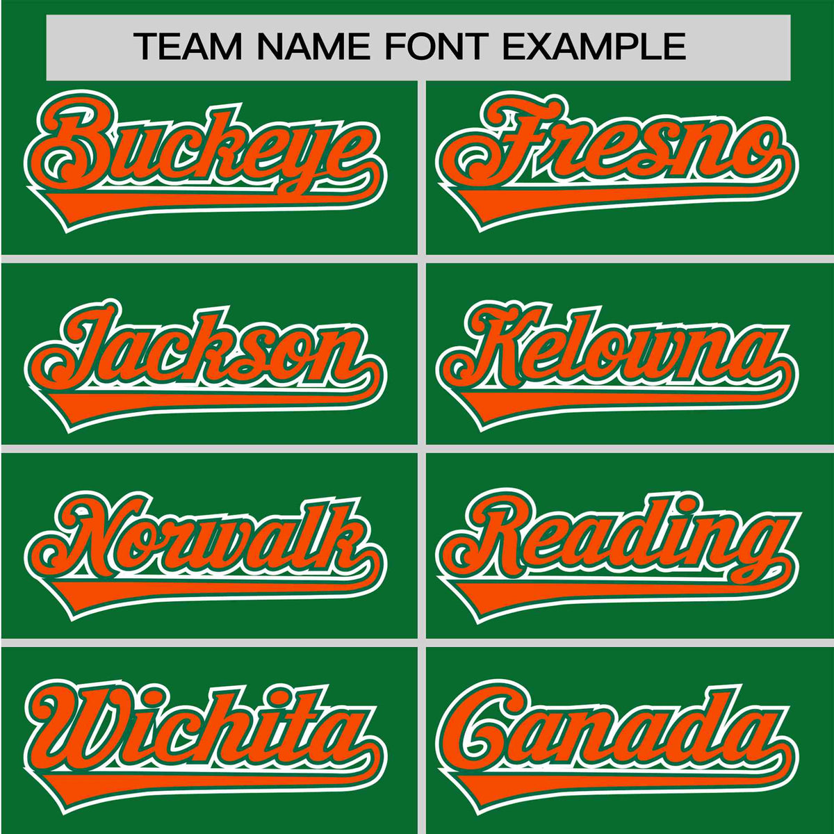 Custom Kelly Green Orange White Authentic Colored Buttons Baseball Jersey