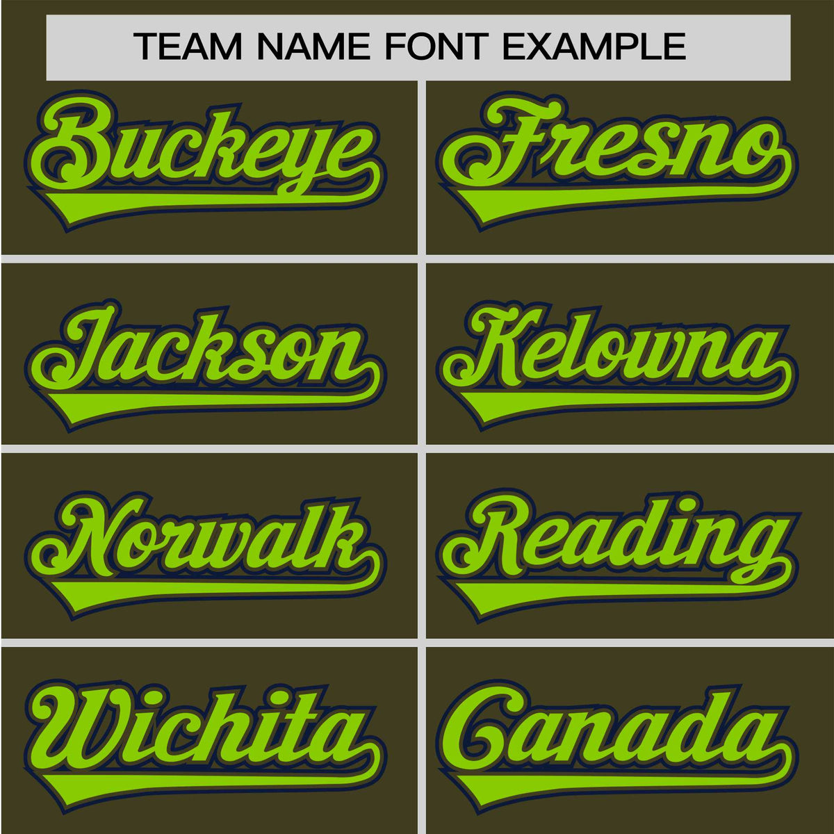 Custom Olive Neon Green Black Authentic Colored Buttons Baseball Jersey