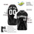 Custom Black White Authentic Colored Buttons Baseball Jersey