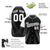 Custom Black White Authentic Colored Buttons Baseball Jersey