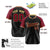 Custom Black Crimson Old Gold Authentic Colored Buttons Baseball Jersey