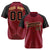 Custom Crimson Black Old Gold Authentic Colored Buttons Baseball Jersey