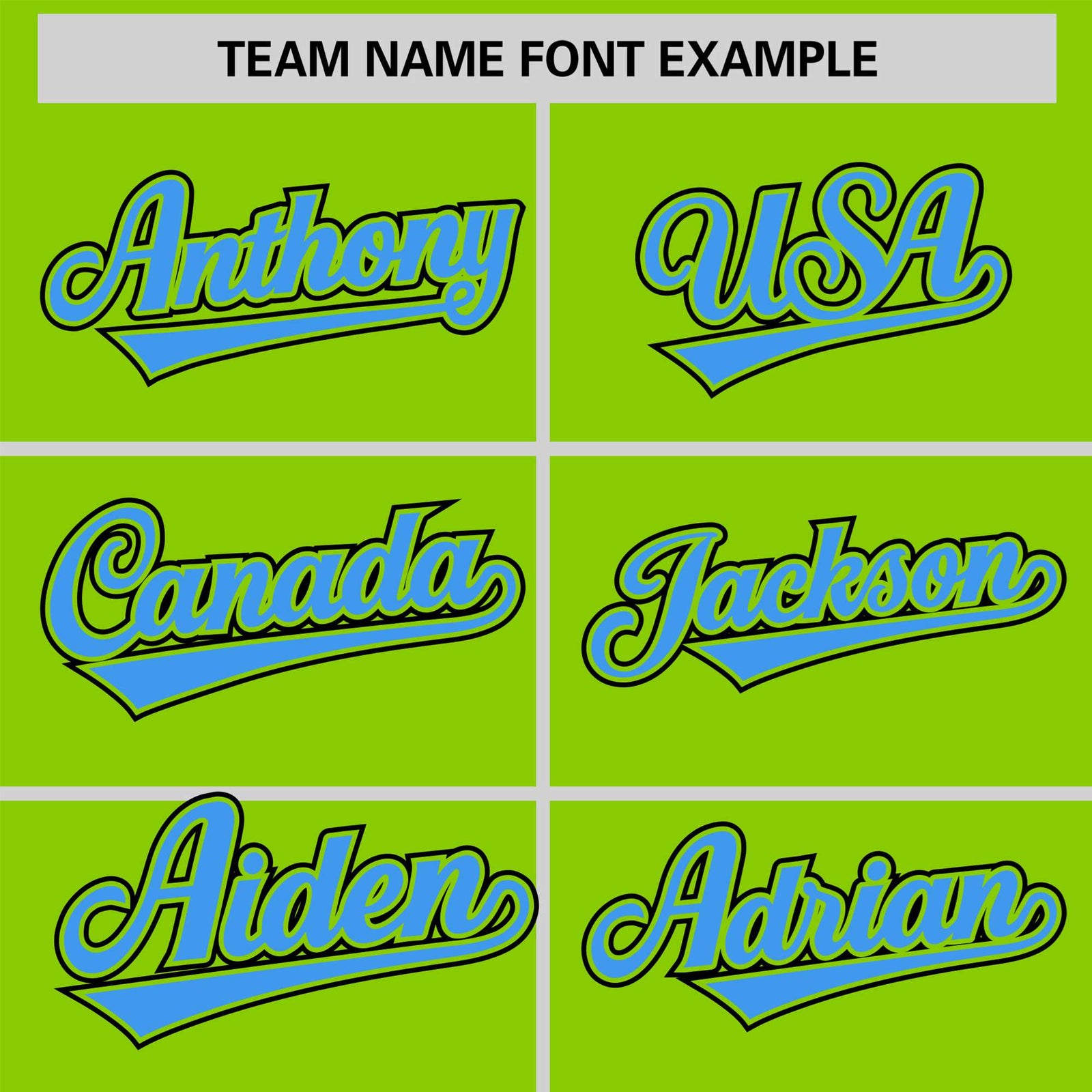 Custom Neon Green Blue Black Authentic Colored Buttons Baseball Jersey