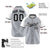 Custom Gray White Black Authentic Colored Buttons Baseball Jersey