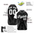 Custom Black White Authentic Colored Buttons Baseball Jersey