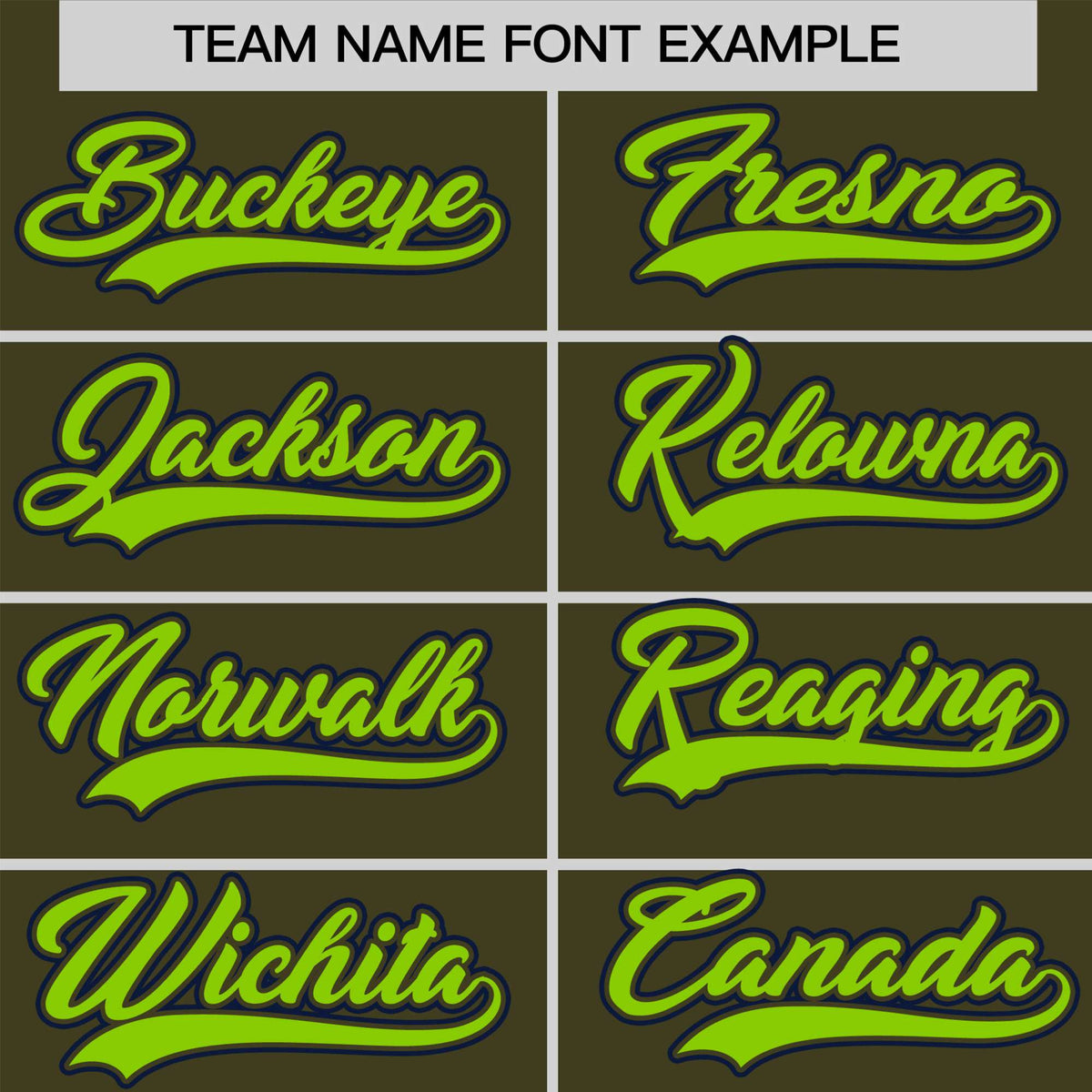 Custom Olive Neon Green Black Authentic Colored Buttons Baseball Jersey