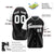 Custom Black White Authentic Colored Buttons Baseball Jersey