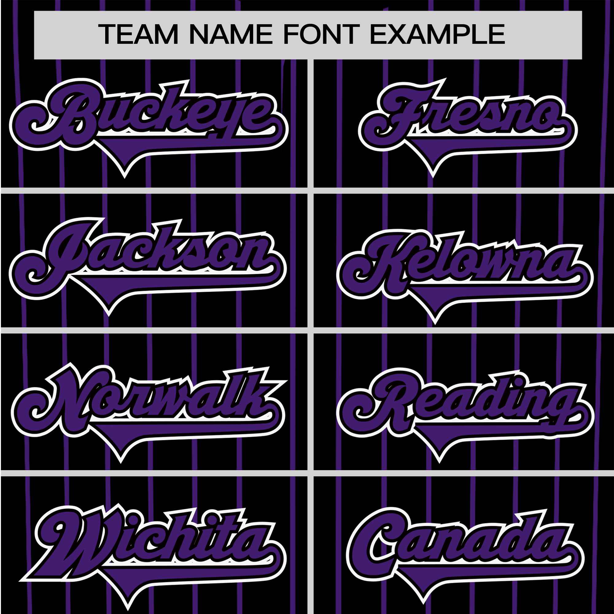 Custom Black Purple Pinstripe Purple-White Authentic Baseball Jersey