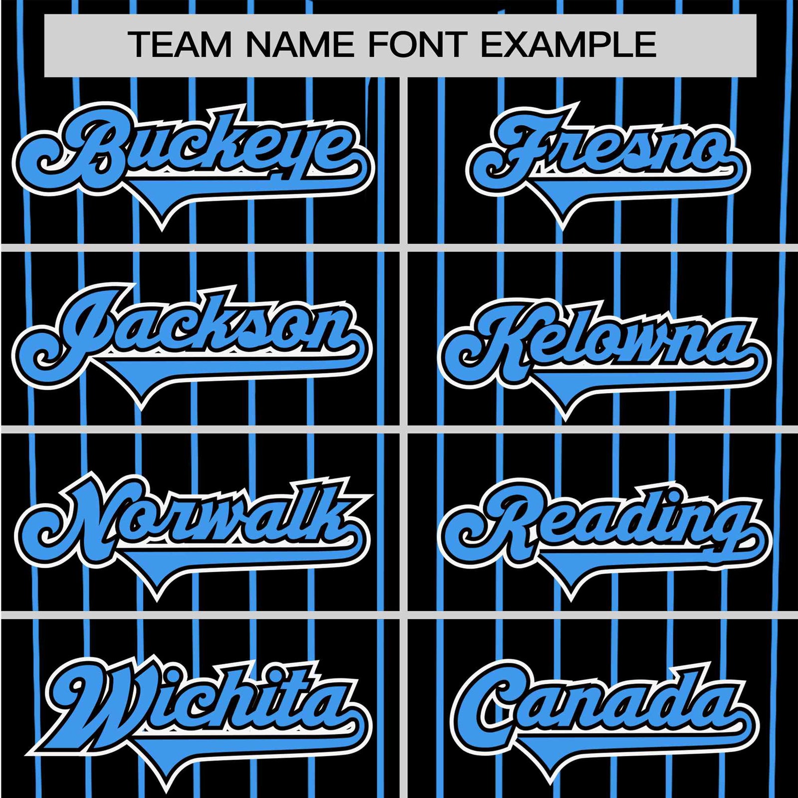 Custom Black Blue Pinstripe Blue-White Authentic Baseball Jersey