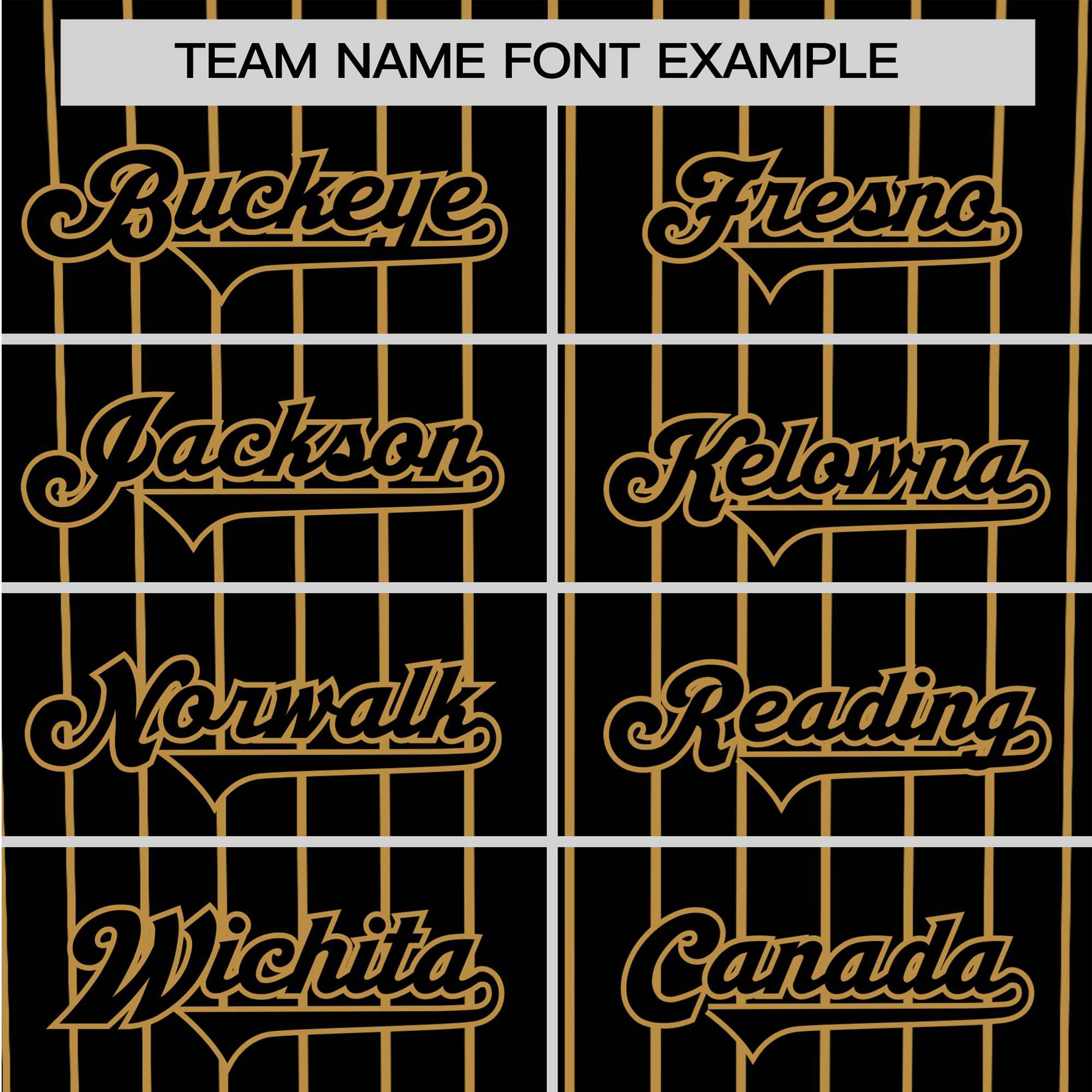 Custom Black Old-Gold Pinstripe Black Old-Gold Authentic Baseball Jersey