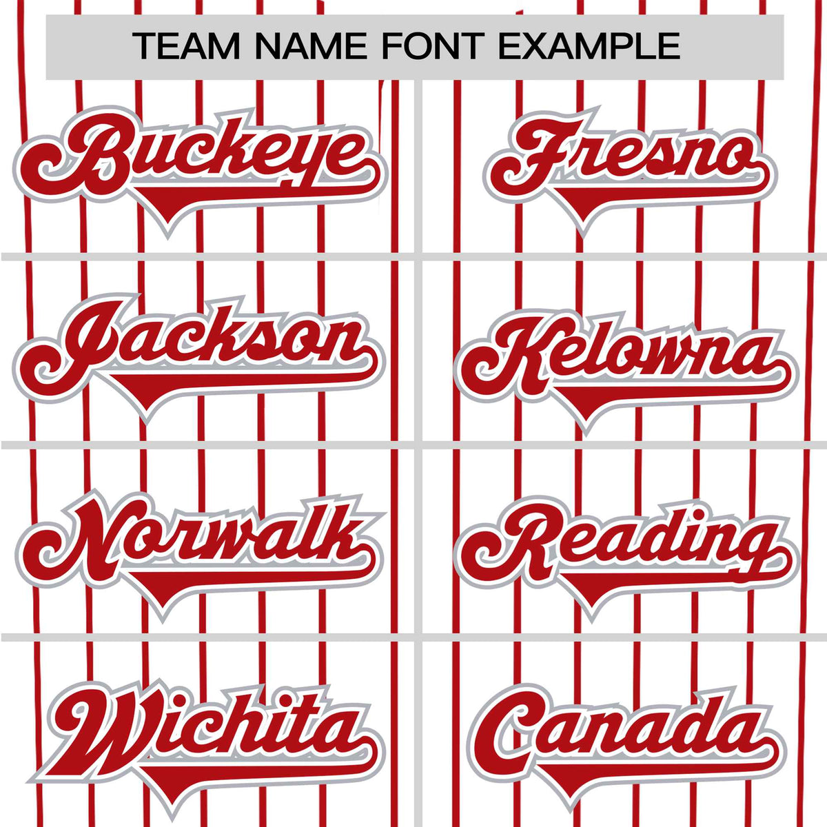 Custom White Red Pinstripe White-Red Authentic Baseball Jersey