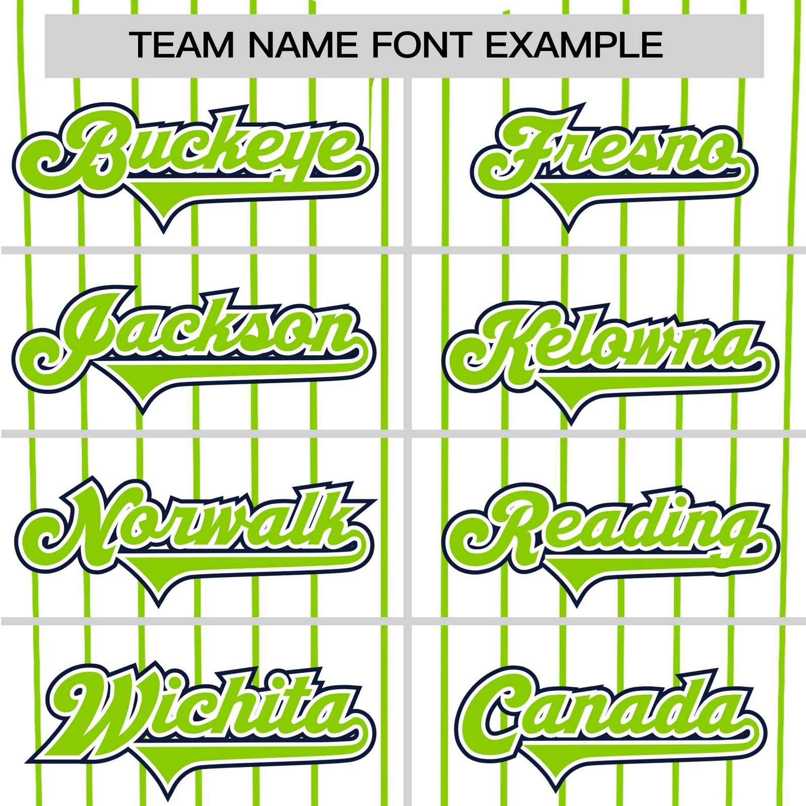 Custom White Neon-Green Pinstripe White Neon-Green Black Authentic Baseball Jersey