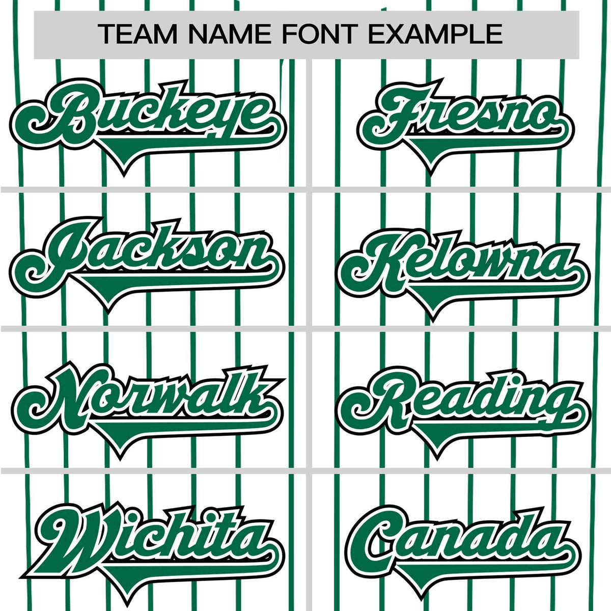 Custom White Kelly-Green Pinstripe White Kelly-Green Black Authentic Baseball Jersey