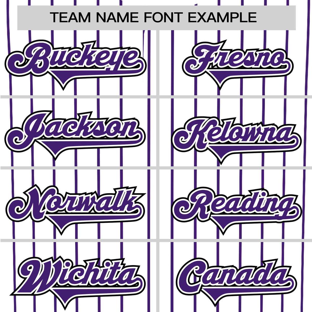 Custom White Purple Pinstripe White-Purple Black Authentic Baseball Jersey