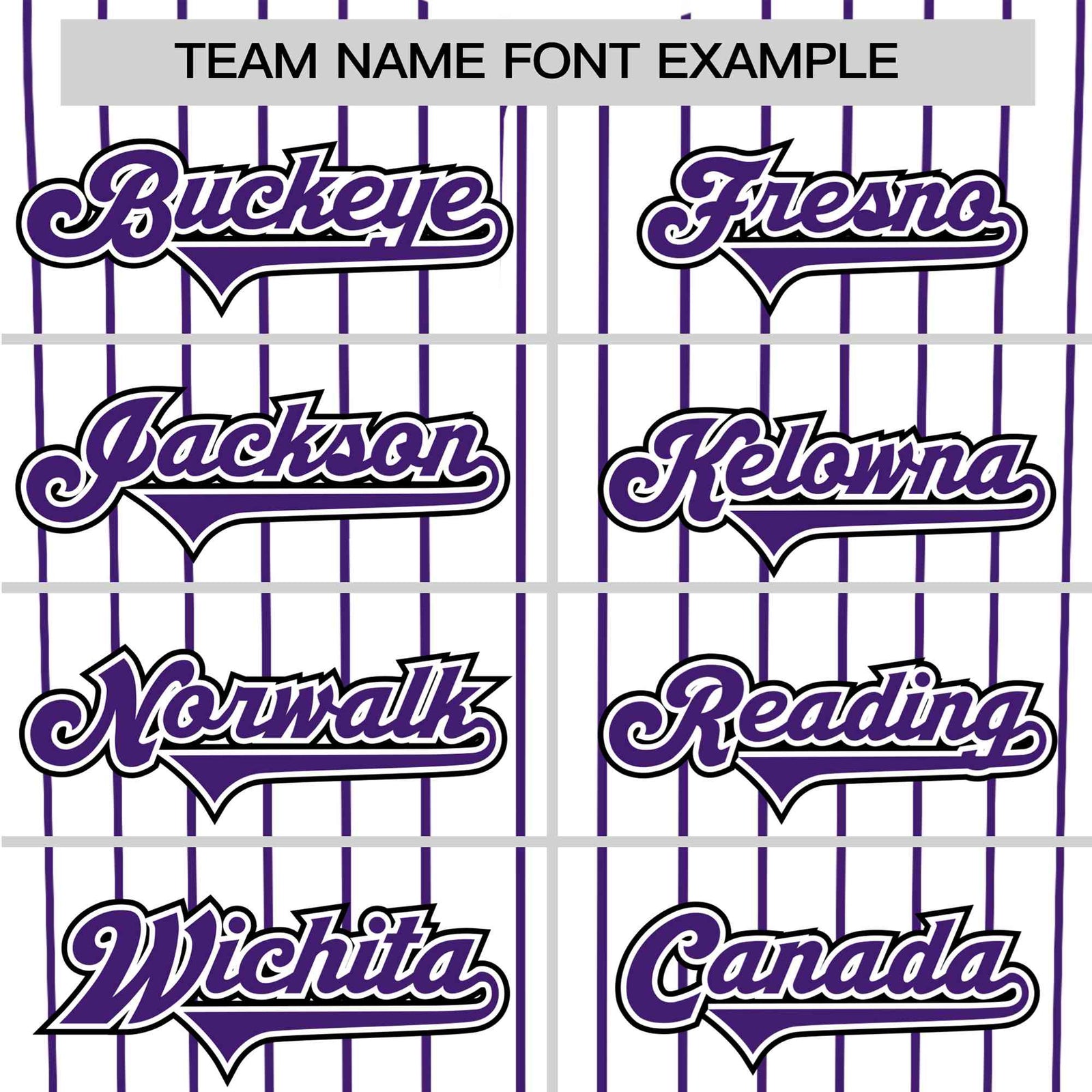 Custom White Purple Pinstripe White-Purple Black Authentic Baseball Jersey