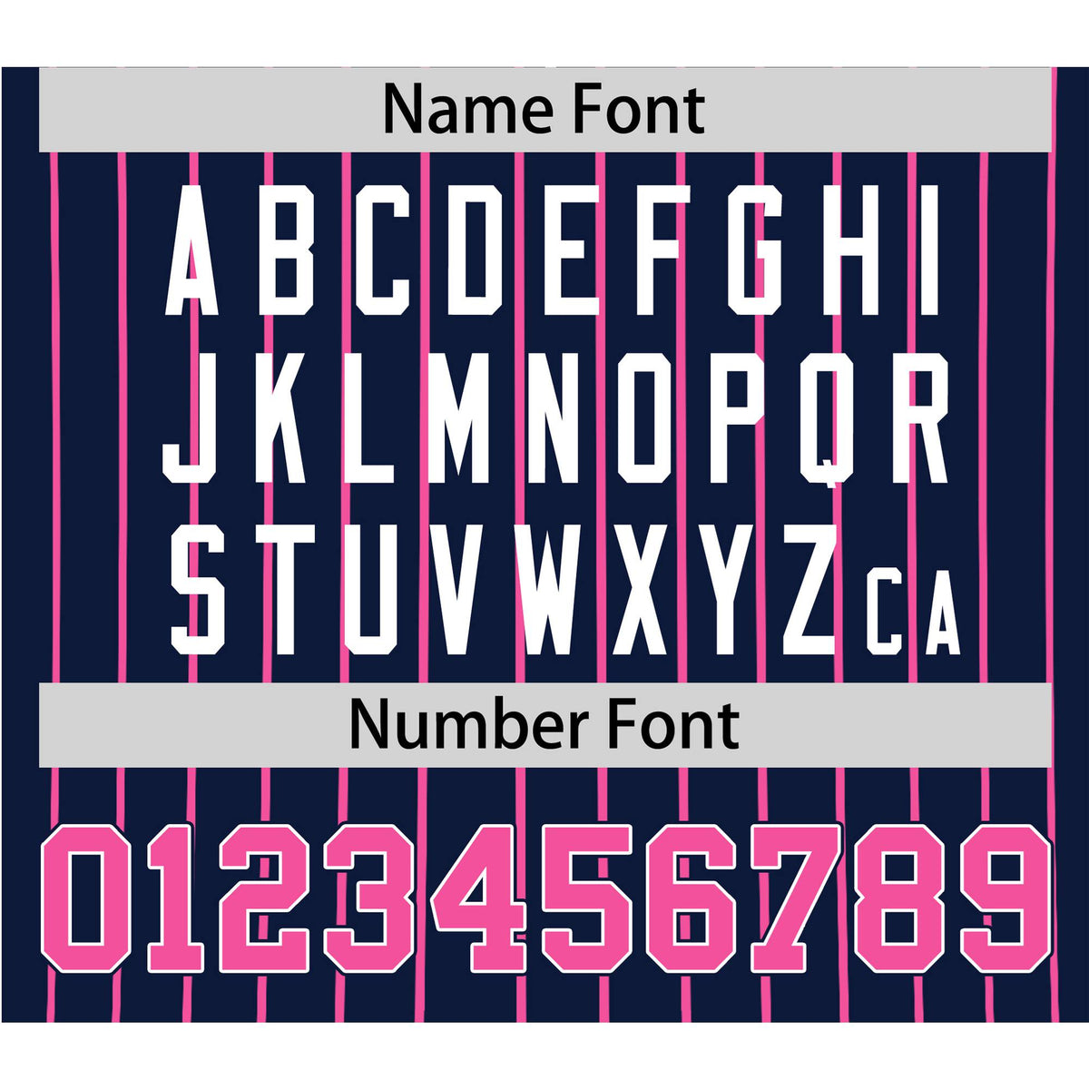 Custom Navy Pink Pinstripe Pink-White Authentic Baseball Jersey